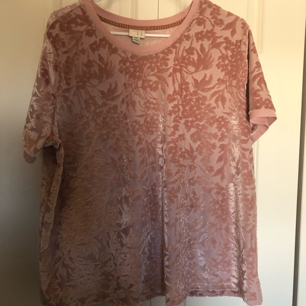 A New Day Pink Velvet Tee - Size XXL
